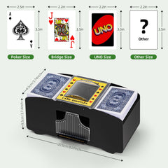 YUCEEN shuffler in-use during UNO game for fast setup