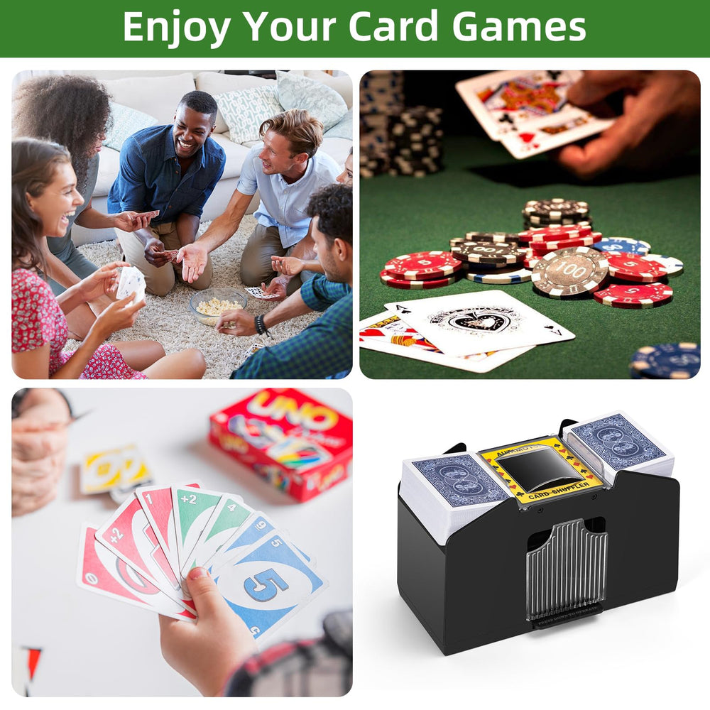 YUCEEN quiet motor delivers low-noise card shuffling during games