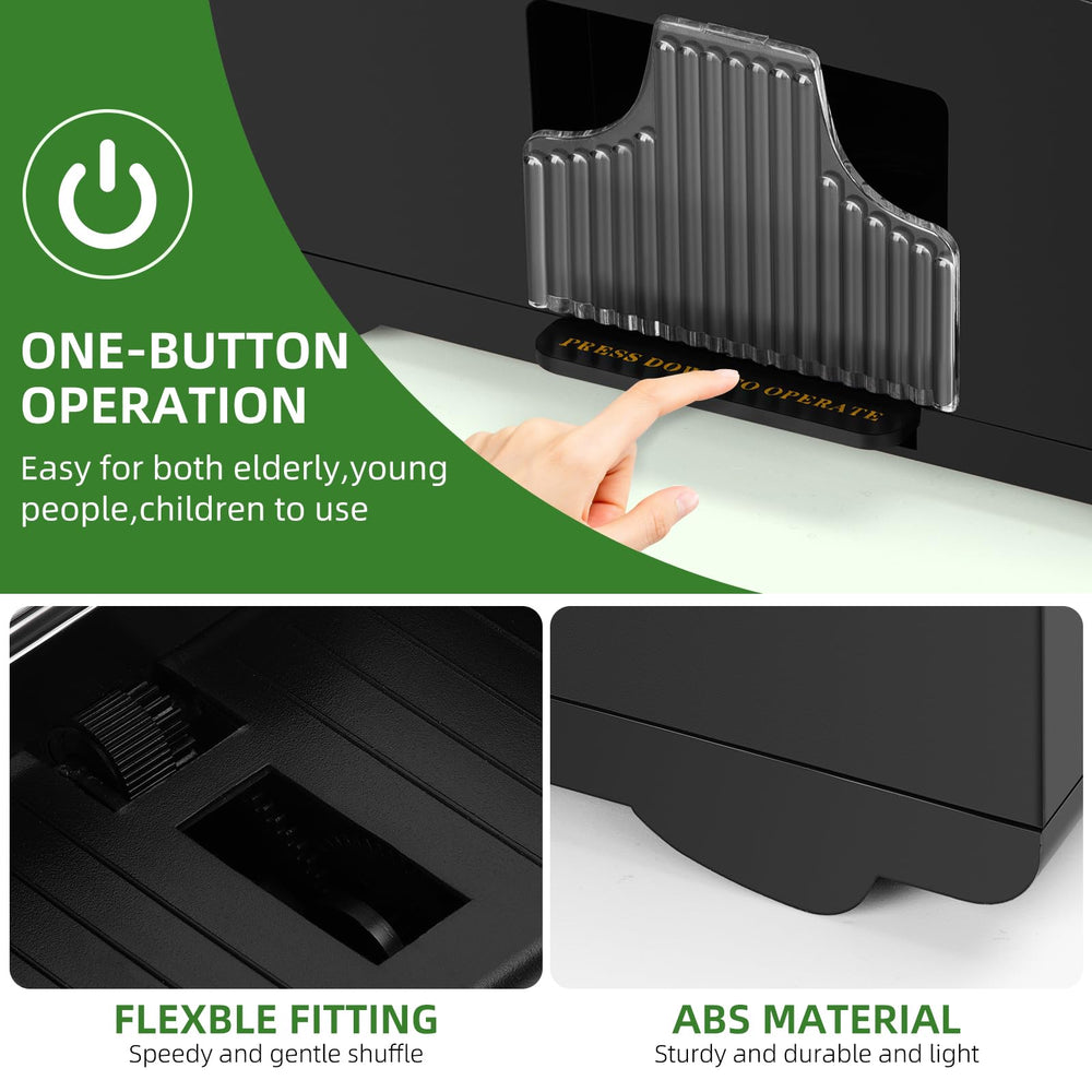 YUCEEN shuffler quiet motor emphasizes low-noise operation during games.