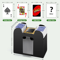 YUCEEN shuffler speed shuffle enables fast, gentle card mixing.
