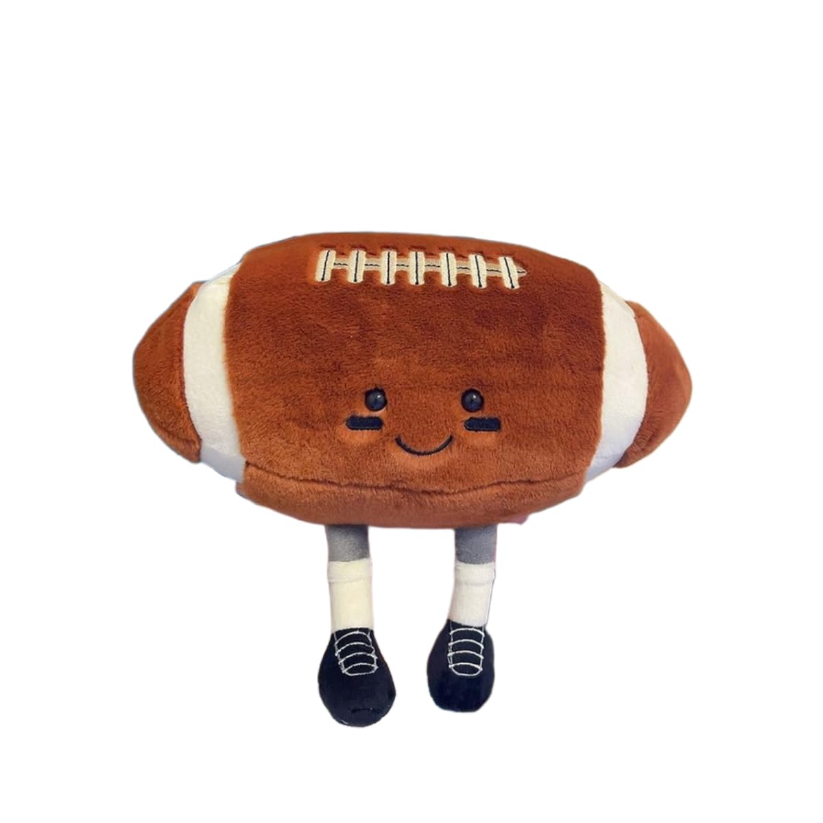 YUDONG football plush pillow front view for cozy play and decor.