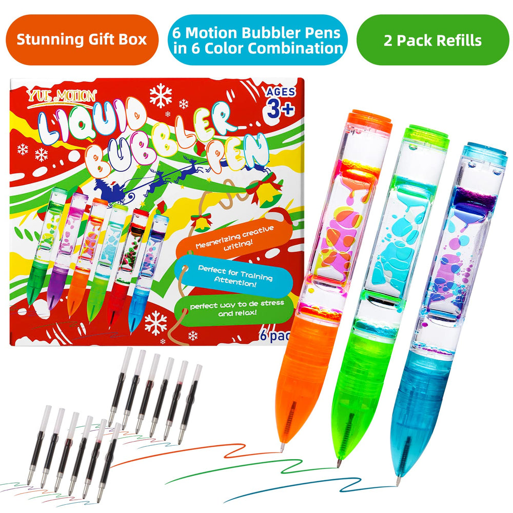 Yue Motion Lava Pens on a desk setup for focus and de-stress