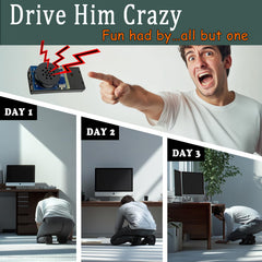 YueFeiAud remote-activated prank in office or car settings.