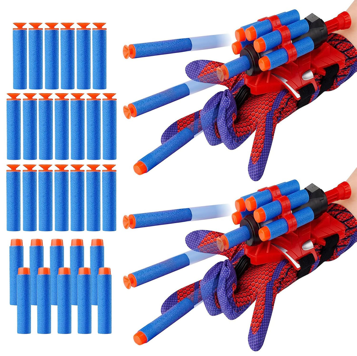 YUETIANE spider web shooter gloves ready for safe indoor play
