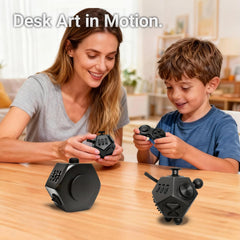 YUFENGBY fidget cube 12-sided texture designed for varied tactile engagement.