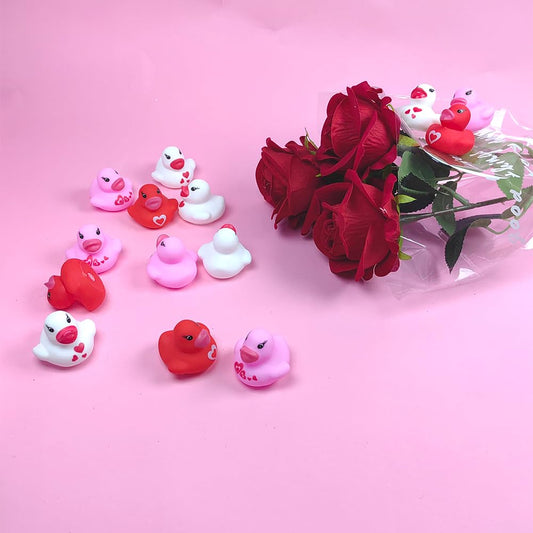 yuferfeila valentines ducks in red pink white for party favors
