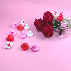 yuferfeila valentines ducks in red pink white for party favors
