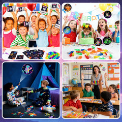 YUGYNNSI classroom packaging includes bags and glue dots for quick assembly.