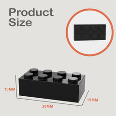 YUJHITP black 2x4 brick set supports bulk projects and classroom rewards.