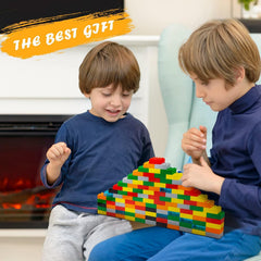 YUJHITP classic brown bricks pack for timeless play and classroom rewards