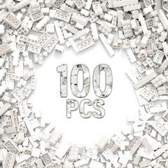 YUJHITP classic white bricks for LEGO compatibility and creative play.
