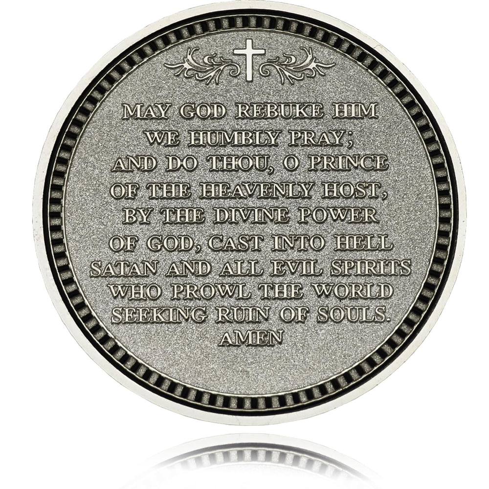 YUJUE protective case included keeps Archangel Michael coin safe on-the-go.