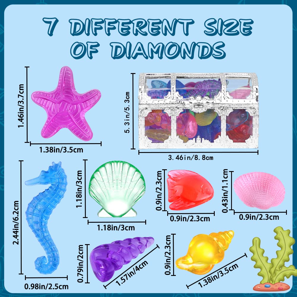 YUJUN bright color diamonds in multiple sizes for treasure hunts