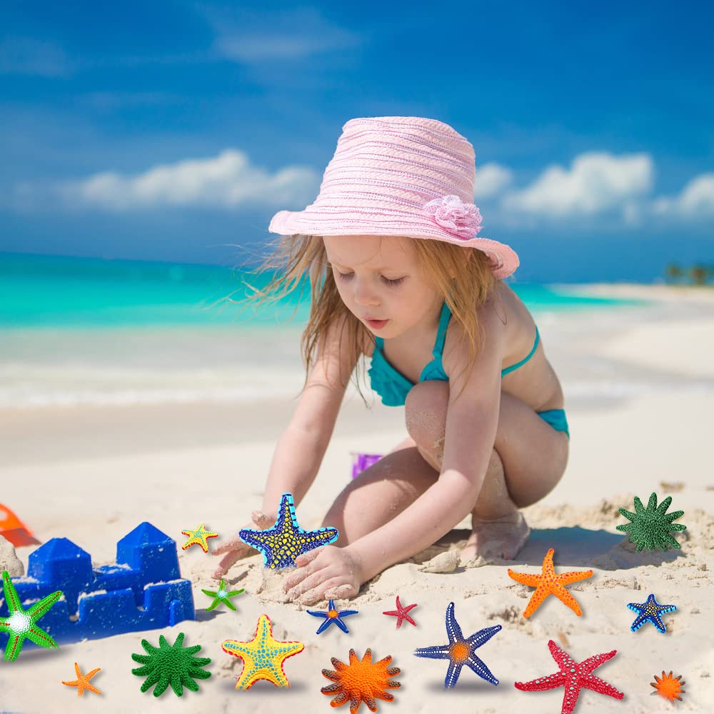 YUJUN bright colors starfish beach toy adds colorful pool play.