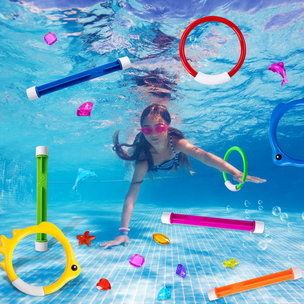 YUJUN diving gems in bright colors for scavenger hunts and rewards