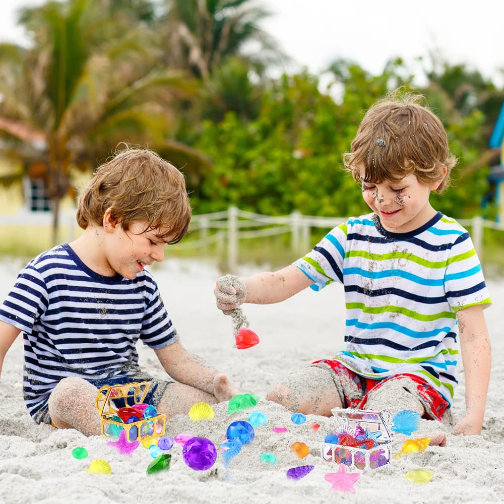 YUJUN pool party decor set includes colorful gems for parties