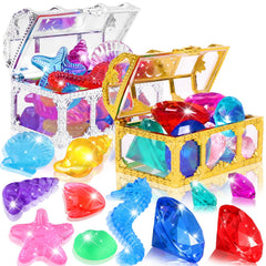 YUJUN treasure-box diamonds glow for pool treasure hunts