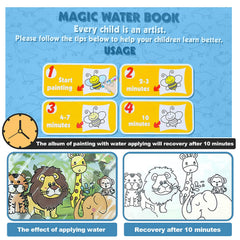 YUKEZOOG water drawing book Alphabet pages support early literacy and recognition