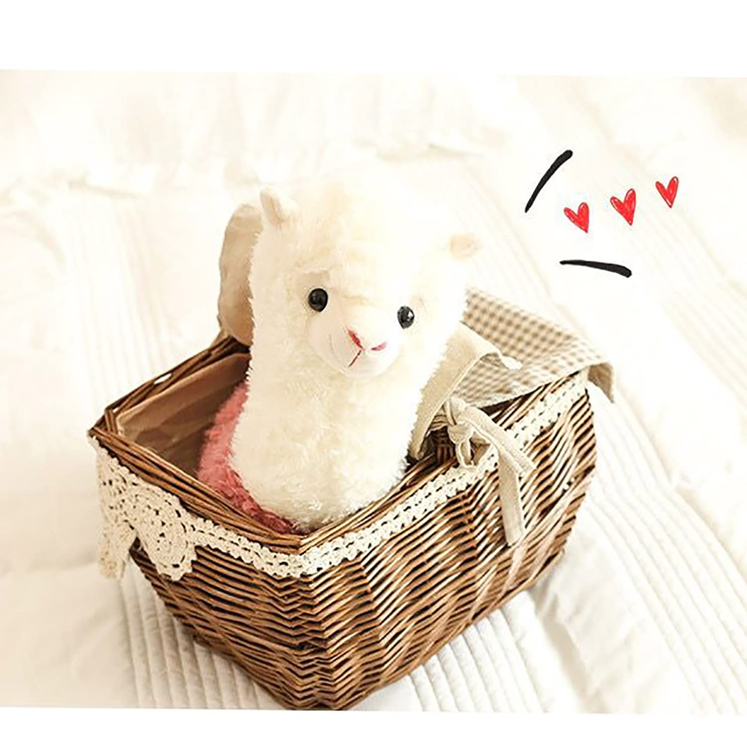 YUKOUQIAN plush llama for relaxed TV time and hugs with family.