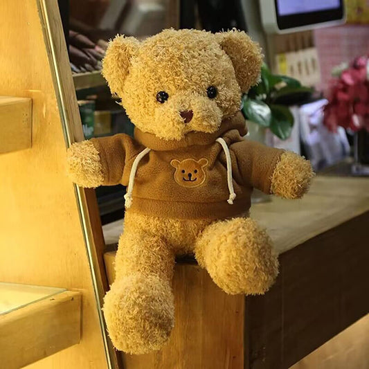 YUKOUQIAN brown teddy bear with soft fabric for gentle hugs.