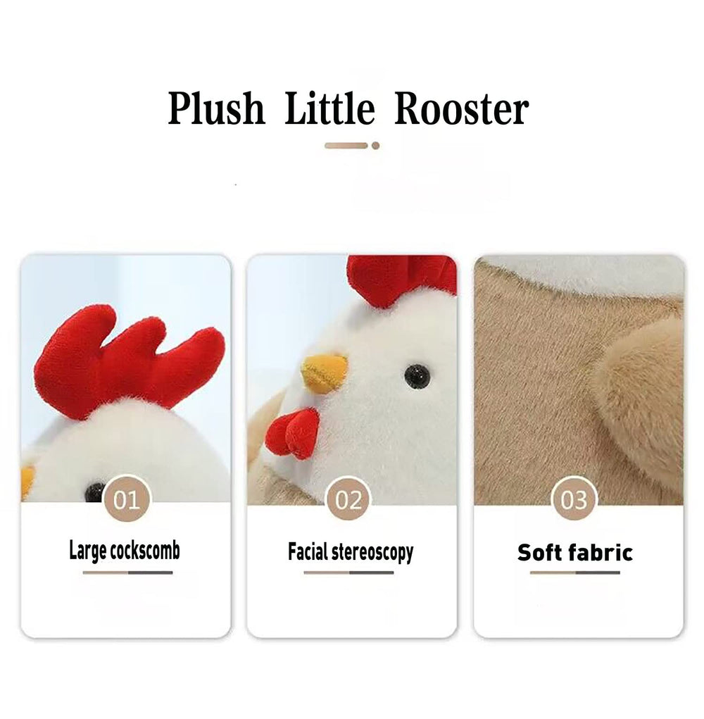 YUKOUQIAN chicken plush shows vacuum packaging and shape recovery