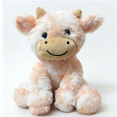 YUKOUQIAN cute cow plush 8in sitting orange for playful cuddles and comfort.