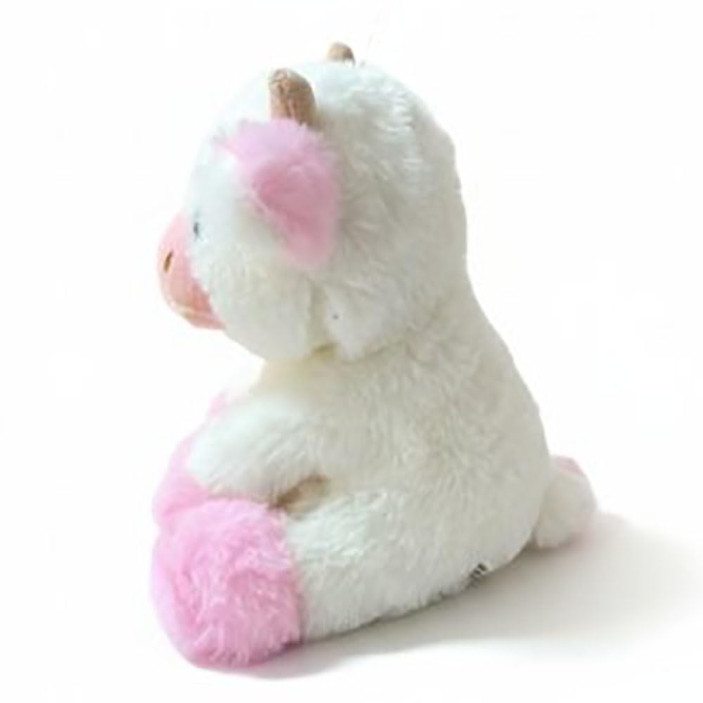 Vacuum-pack packaging of YUKOUQIAN cow plush 8inch light pink