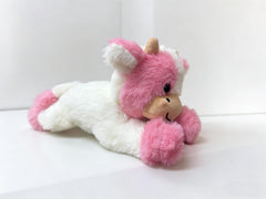 YUKOUQIAN cow plush shown as bedtime companion for kids