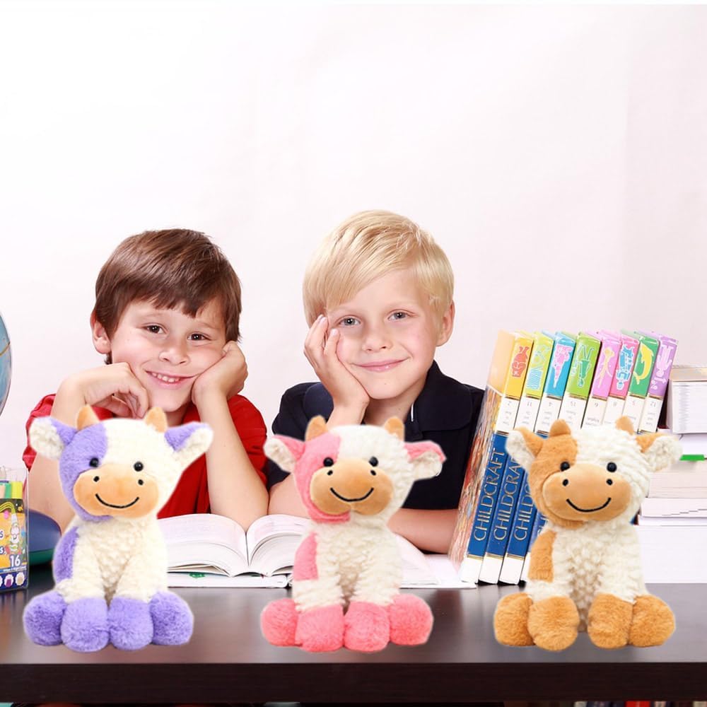 YUKOUQIAN cow plush gift-ready display, perfect for holidays or birthdays.