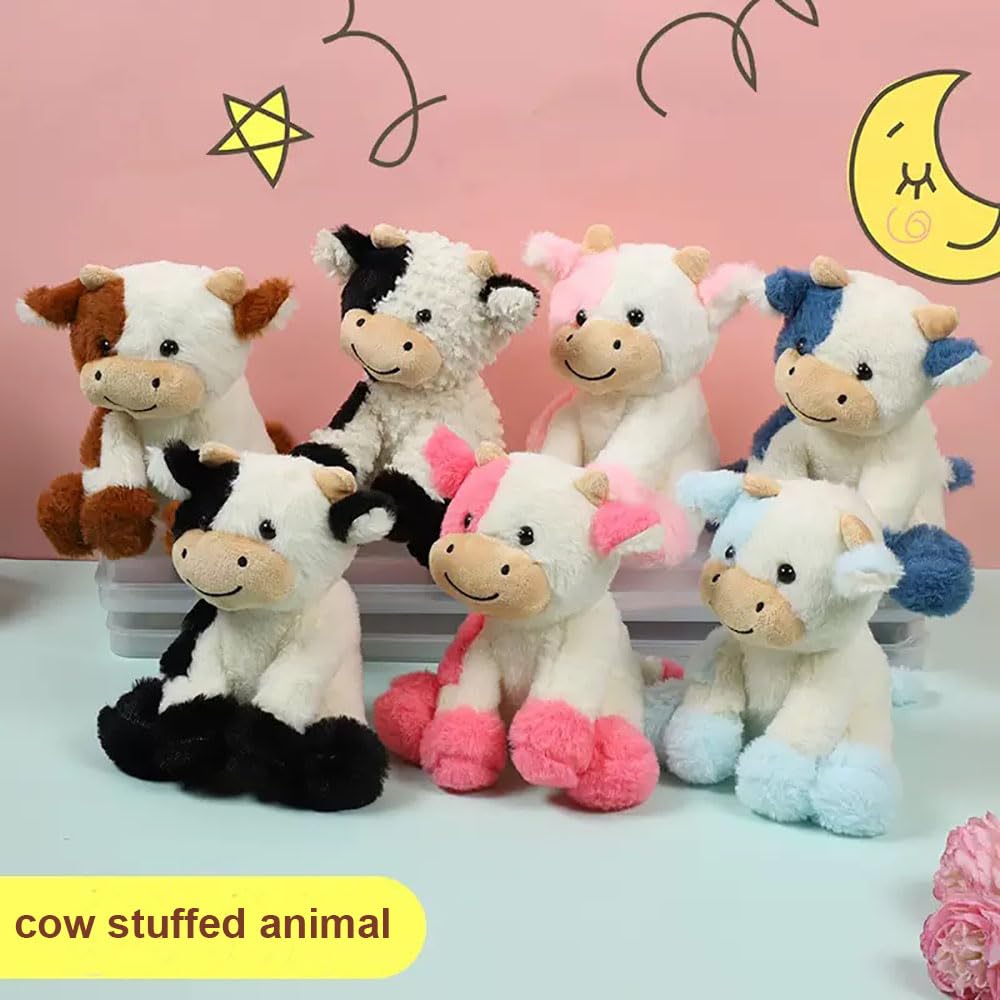 YUKOUQIAN cow plush, soft hug buddy for car rides.