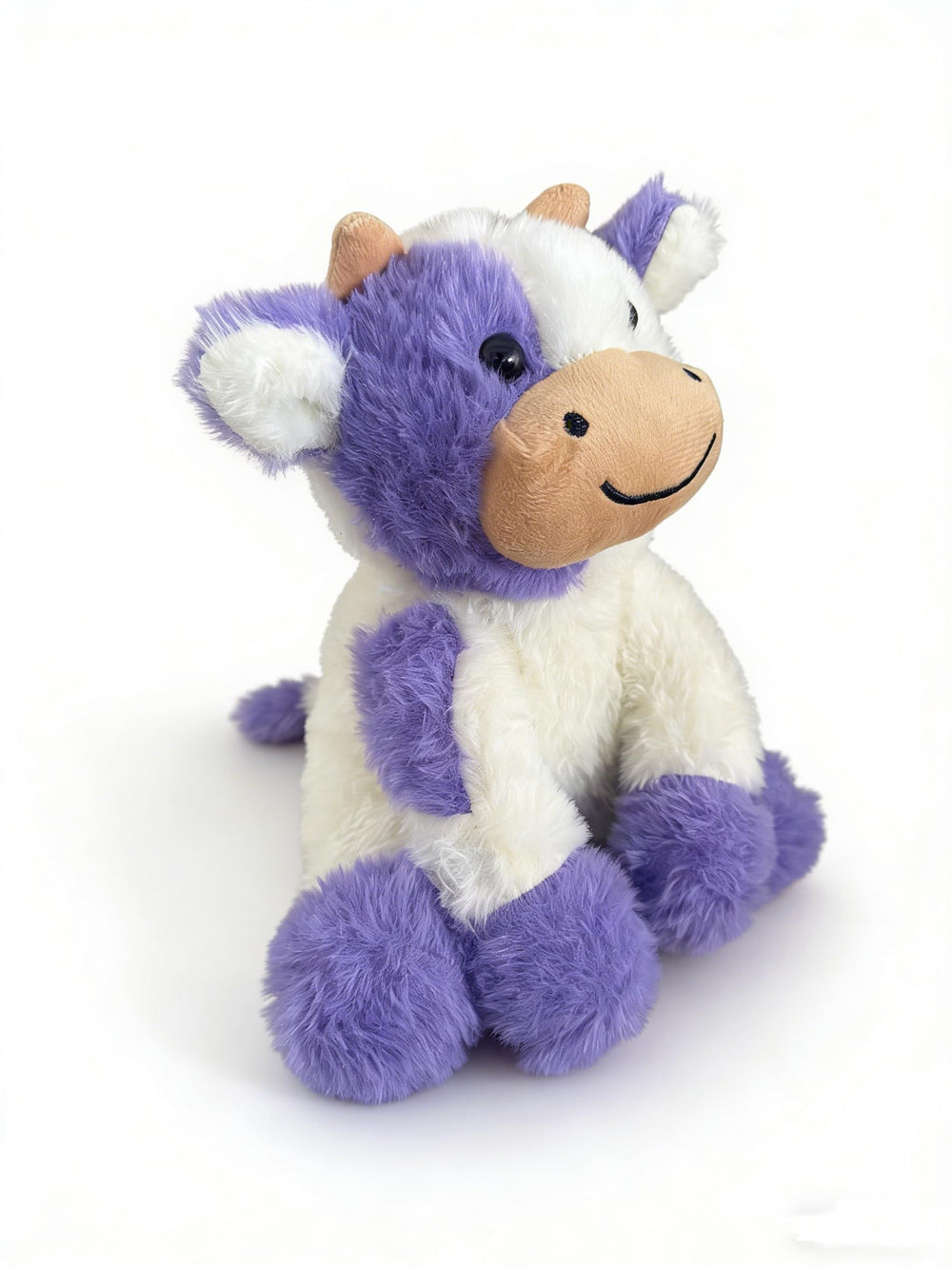 YUKOUQIAN cow stuffed animal front view, a soft, comforting companion for bedtime and playtime