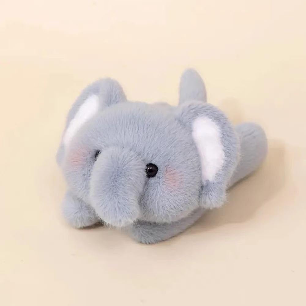 YUKOUQIAN elephant plush close-up showing soft fabric for gentle cuddles.