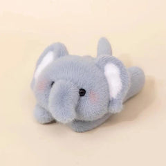 YUKOUQIAN elephant plush close-up showing soft fabric for gentle cuddles.
