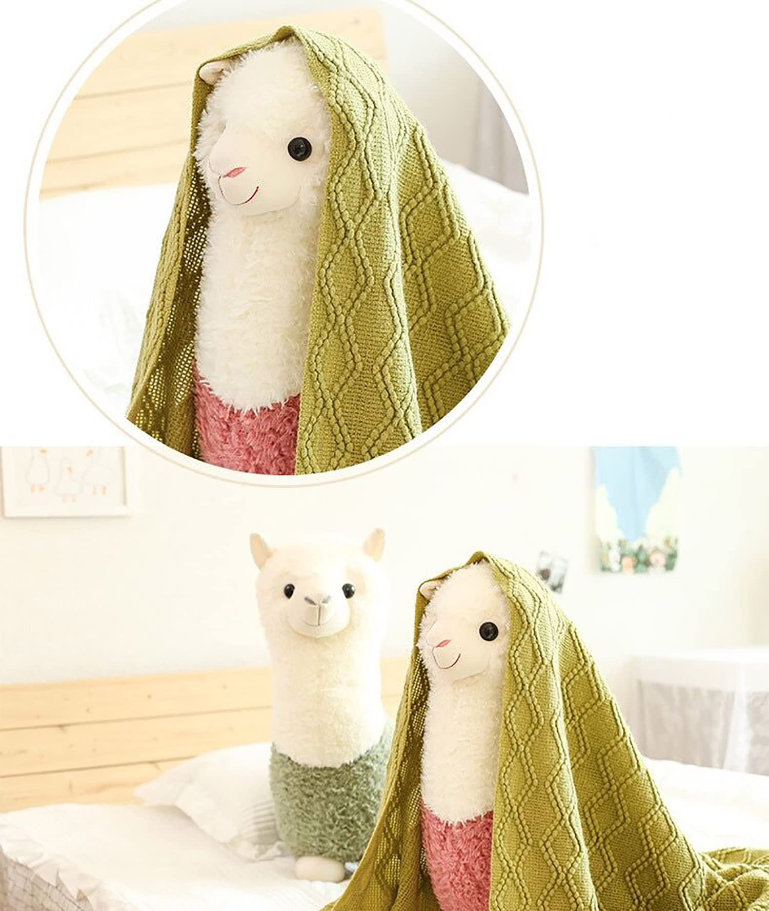 YUKOUQIAN llama stuffed animal two-piece set adds charm and cuddle fun.