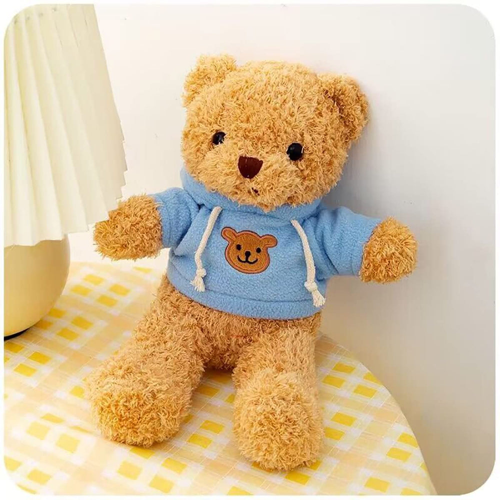 YUKOUQIAN teddy bear close-up fur shows ultra-soft texture ideal for cuddling.
