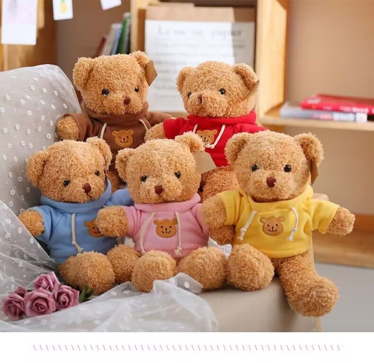 YUKOUQIAN teddy bear vacuum-pack explains compact storage and quick fluff recovery.
