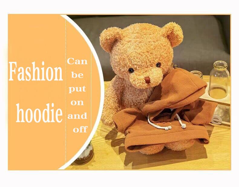 YUKOUQIAN teddy bear plush for cuddling during playtime.