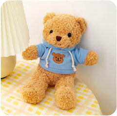 YUKOUQIAN teddy bear soft fabric close-up shows fluffy texture