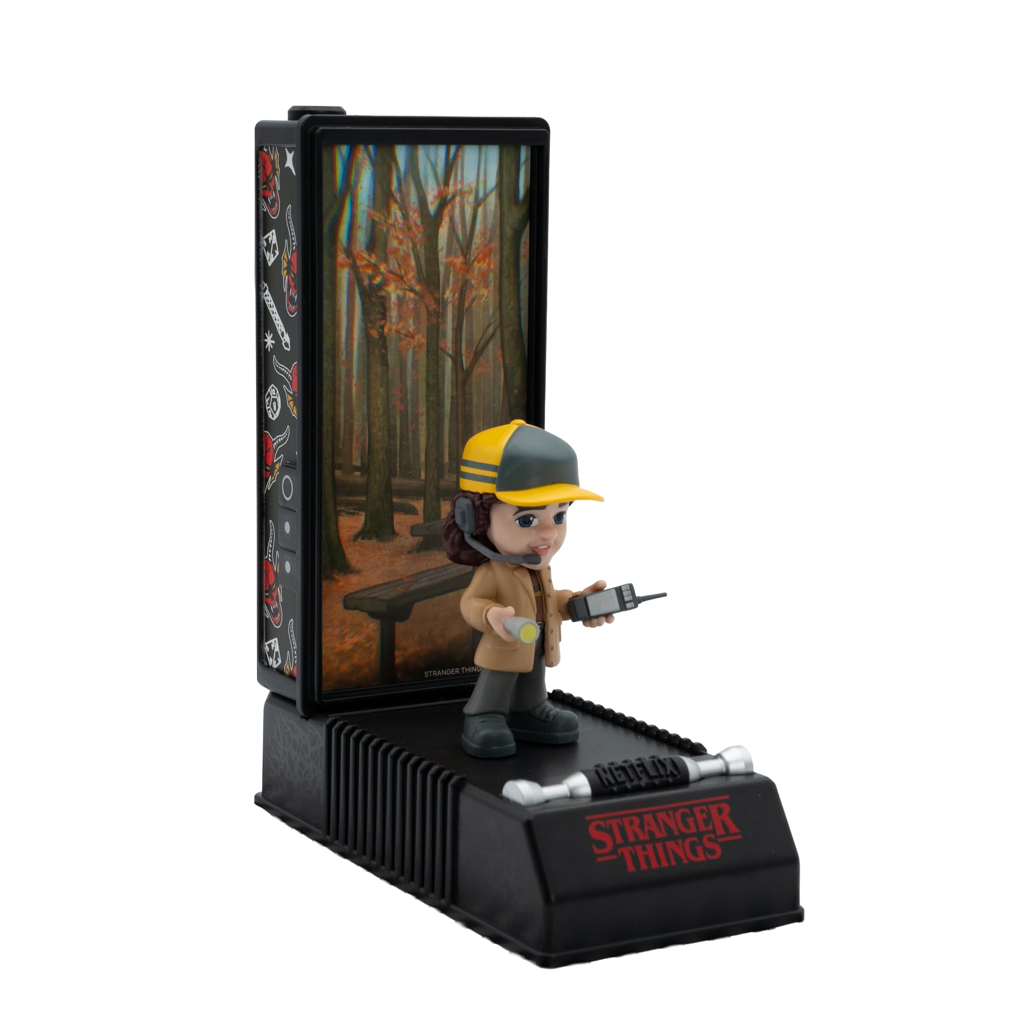 YuMe Stranger Things Walkie Talkie Collectible background card with themed scene
