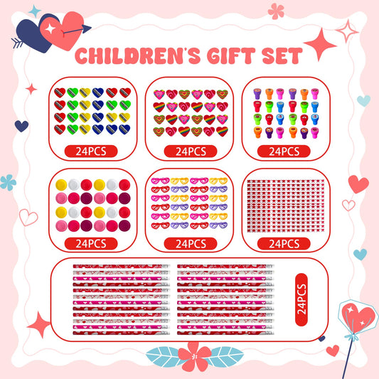 Yuminefeety giant-lollipop stationery set with erasers for colorful learning activities.