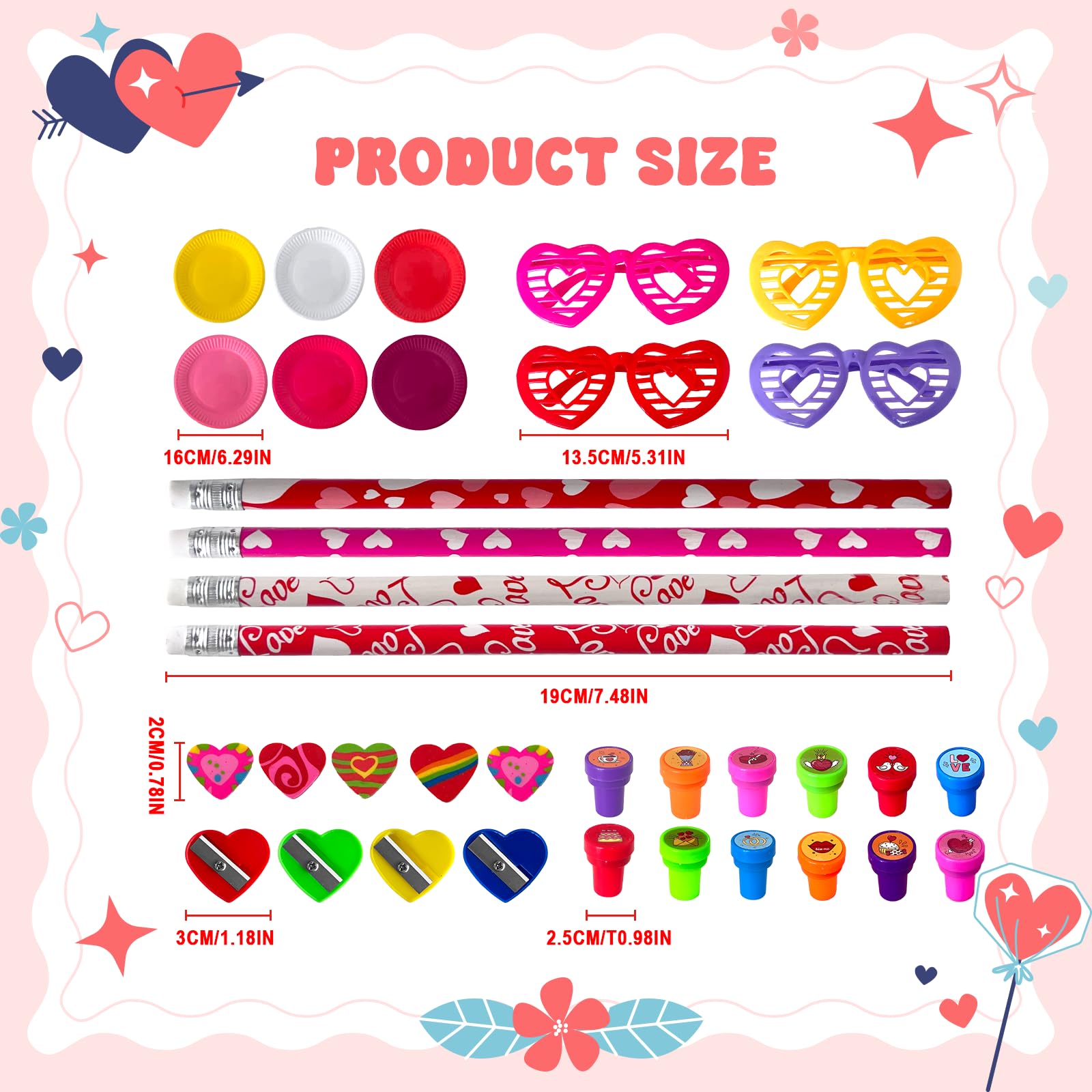 Yuminefeety giant-lollipop stationery set with sharpeners for creative projects.