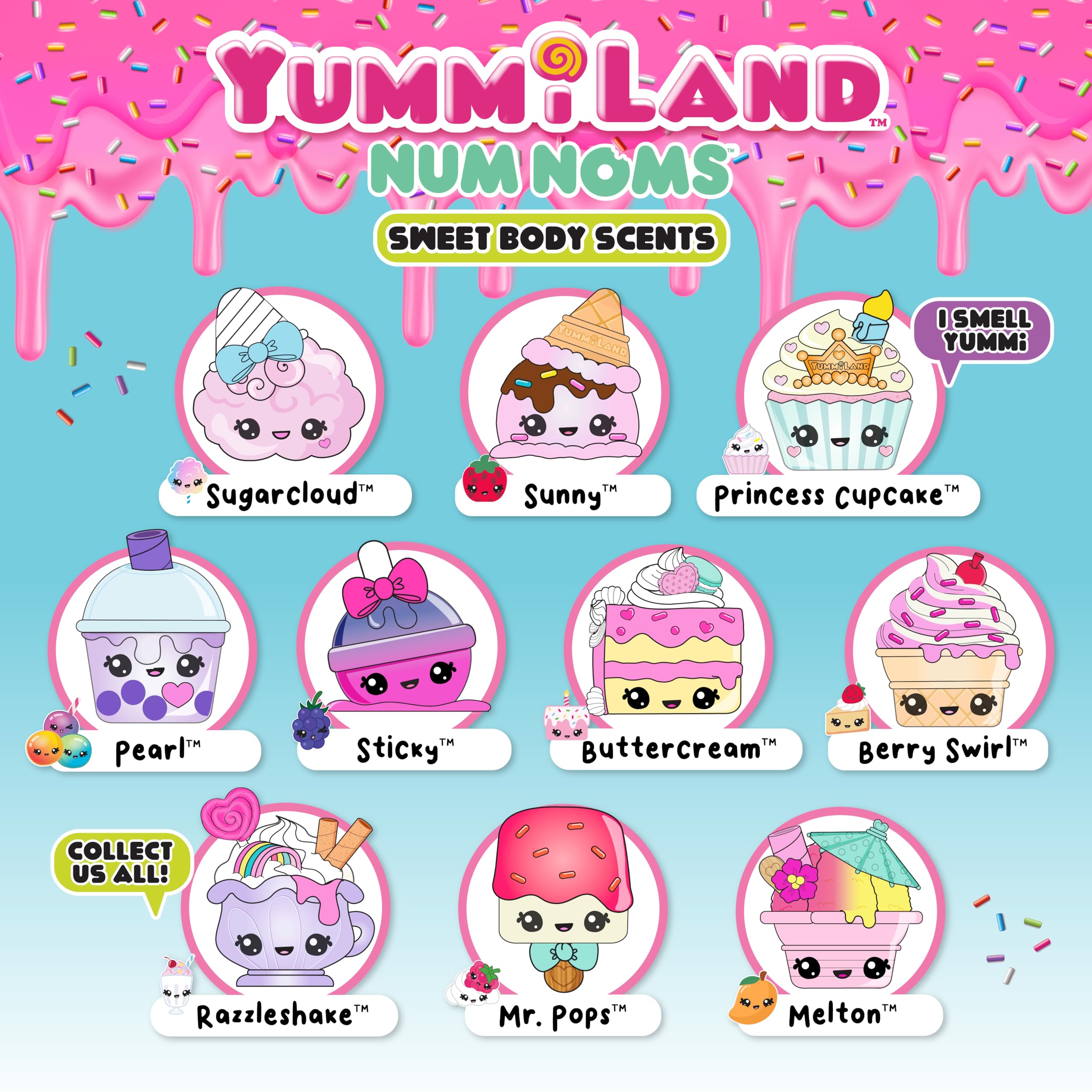 Yummiland Num Nom Body Scents on-the-go use for portable play fragrance