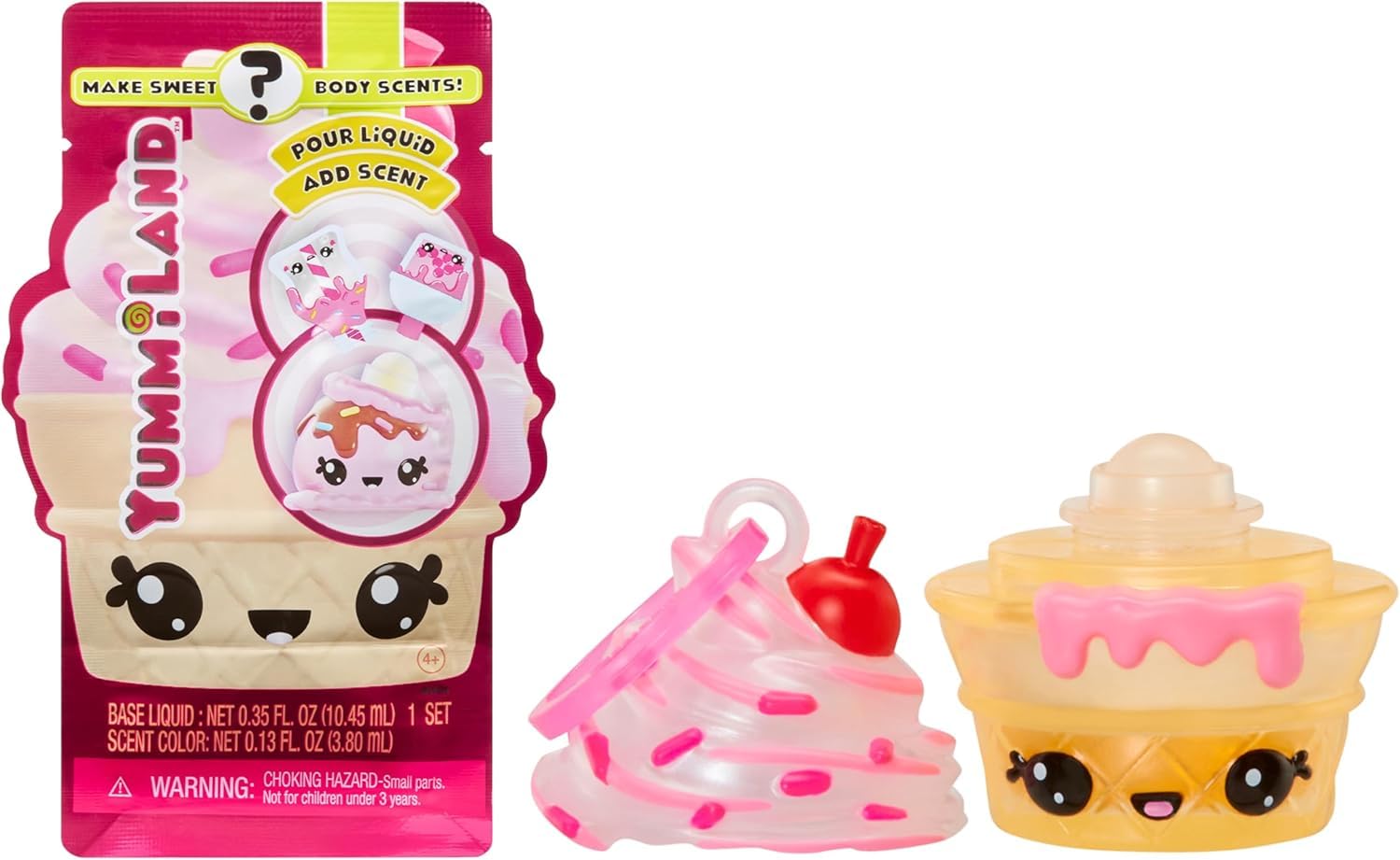 Yummiland Num Nom Body Scents packaging shows collectible fragrance surprises for kids