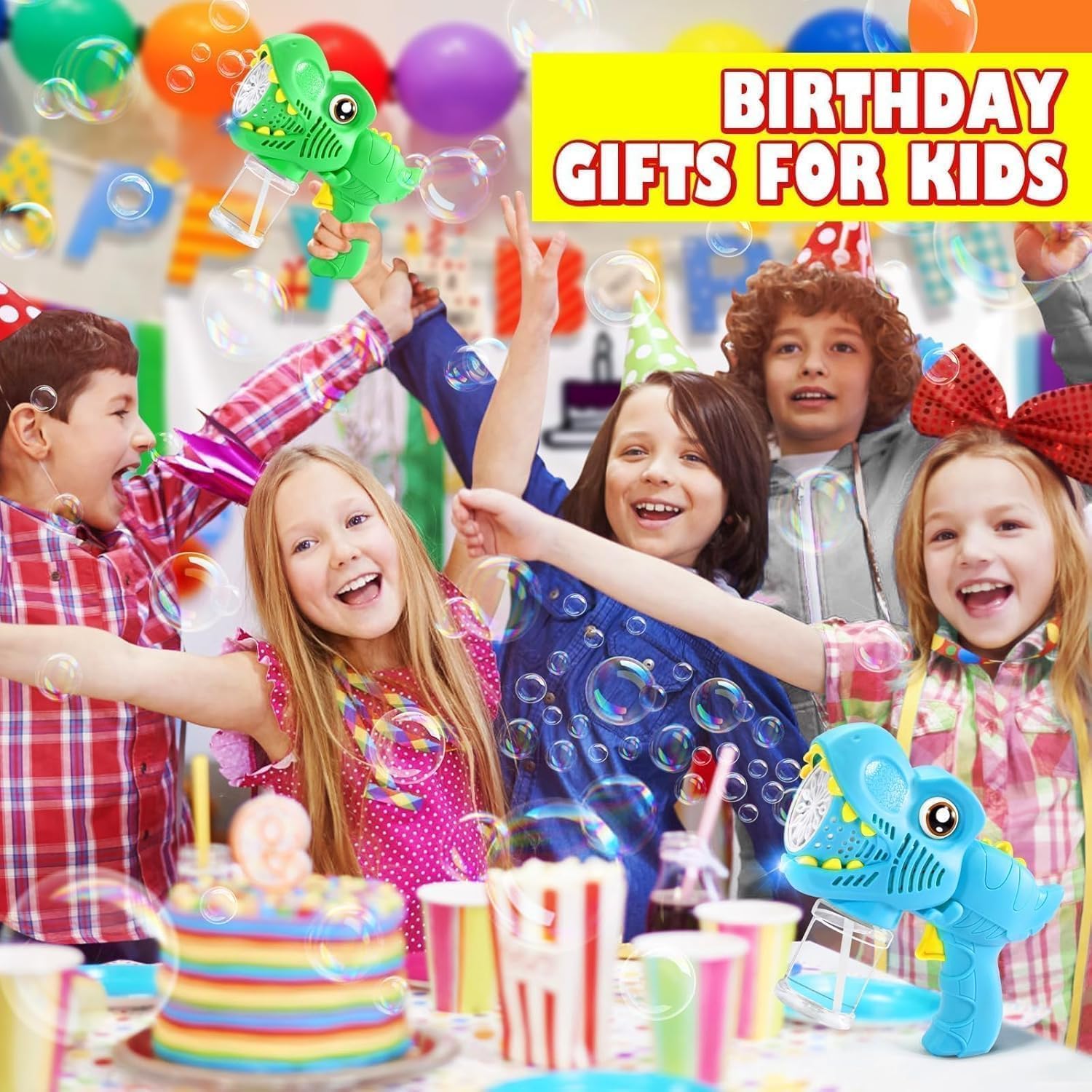 Yunaking bubble machine gifts for birthdays, Easter baskets, and more