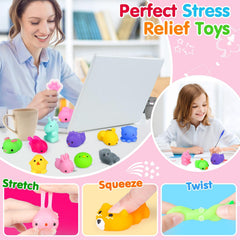 Yunaking animal and fruit squishies brighten desks as classroom prizes
