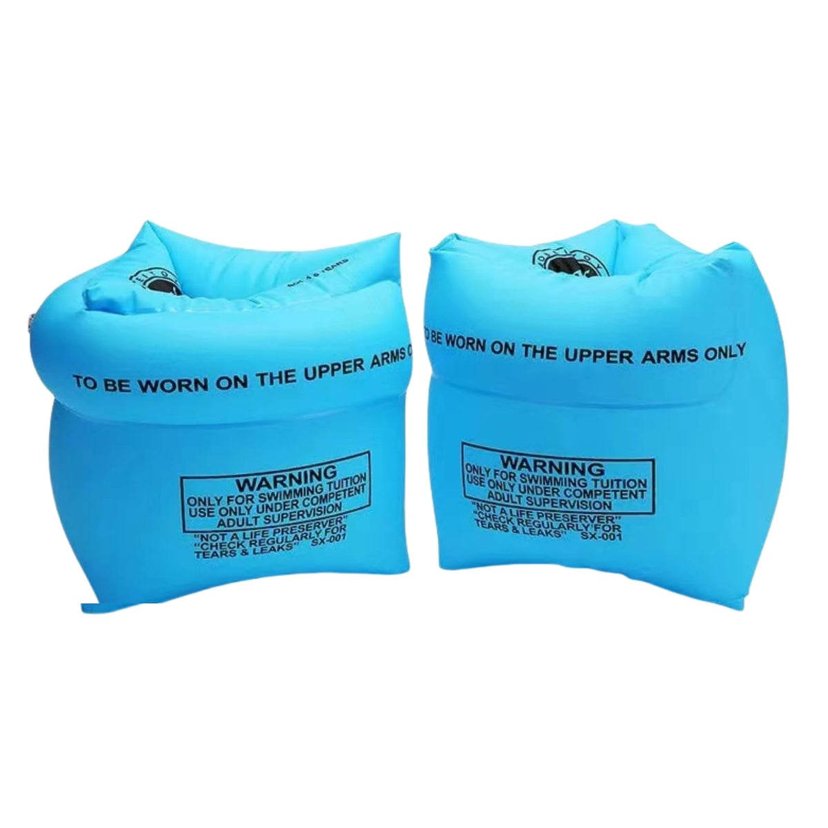 YUNLOVXEE arm floaties blue pair worn on arms for safe buoyancy during play.