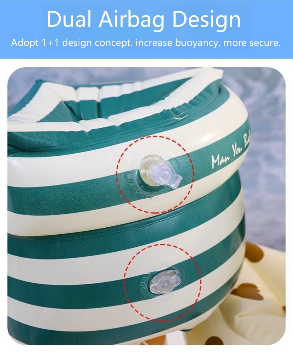 YUNLOVXEE adjustable fit stripes adapt to growing swimmers ages 3-12