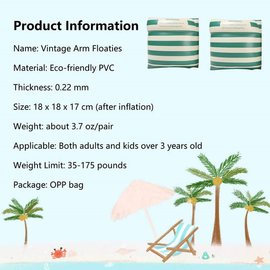 YUNLOVXEE child wearing arm floatie for confident water play