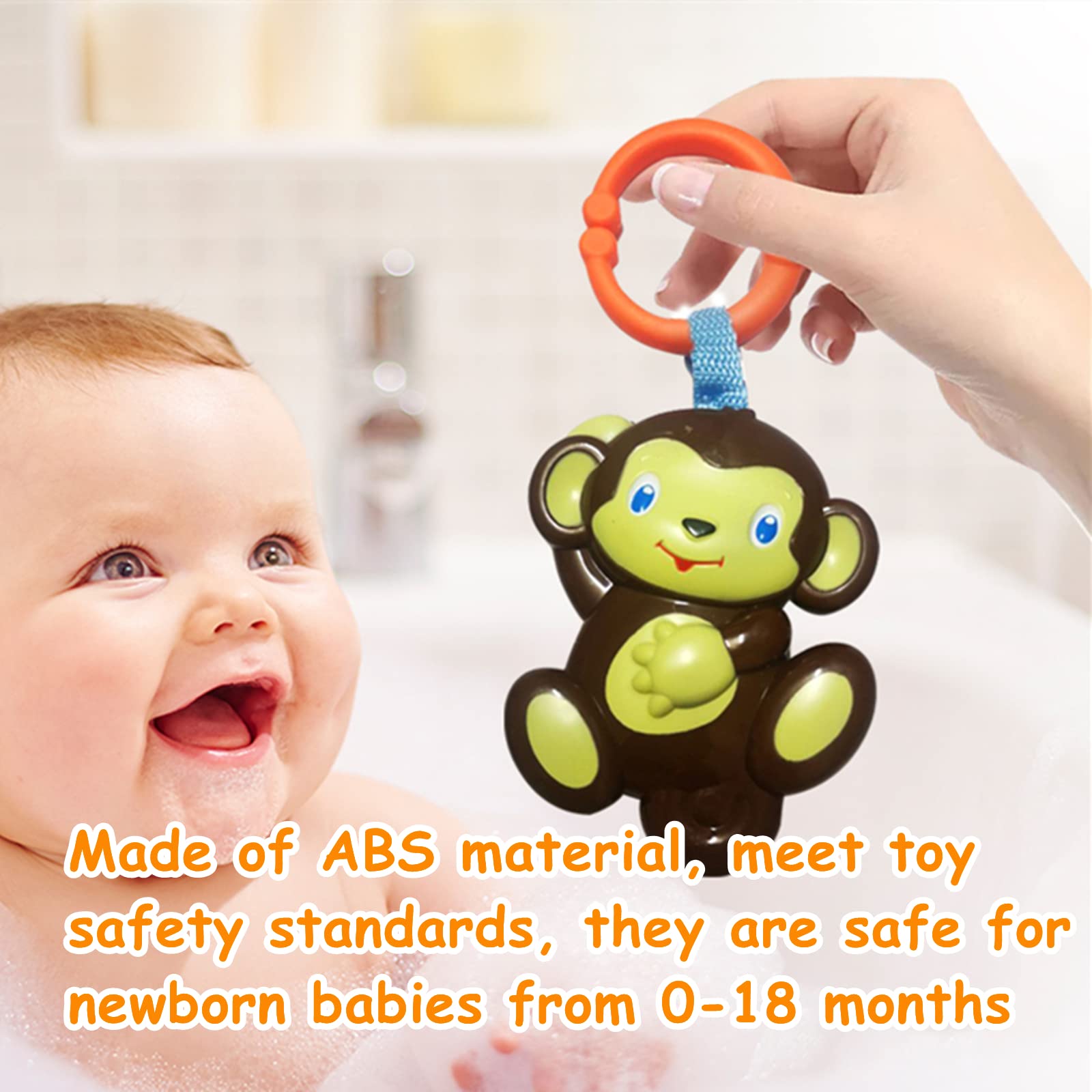 YUNLOVXEE color yellow rattle brightens crib or stroller time.