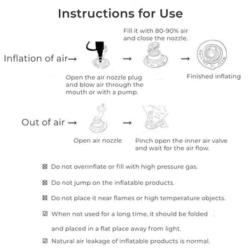 YUNLOVXEE inflatable arm bands with quick inflation nozzle